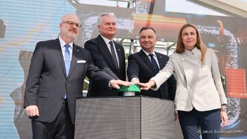 Uroczyste otwarcie gazociągu GIPL z udziałem prezydenta Andrzeja Dudy
