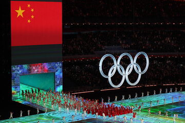 Uroczystość otwarcia zimowych Igrzysk Olimpijskich w Pekinie. 04.02.2022 r.