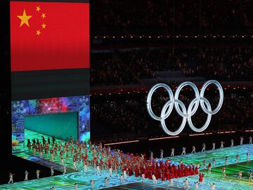 Uroczystość otwarcia zimowych Igrzysk Olimpijskich w Pekinie. 04.02.2022 r.