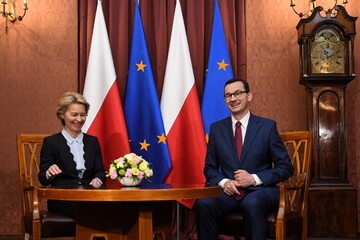 Ursula von der Leyen i premier Mateusz Morawiecki