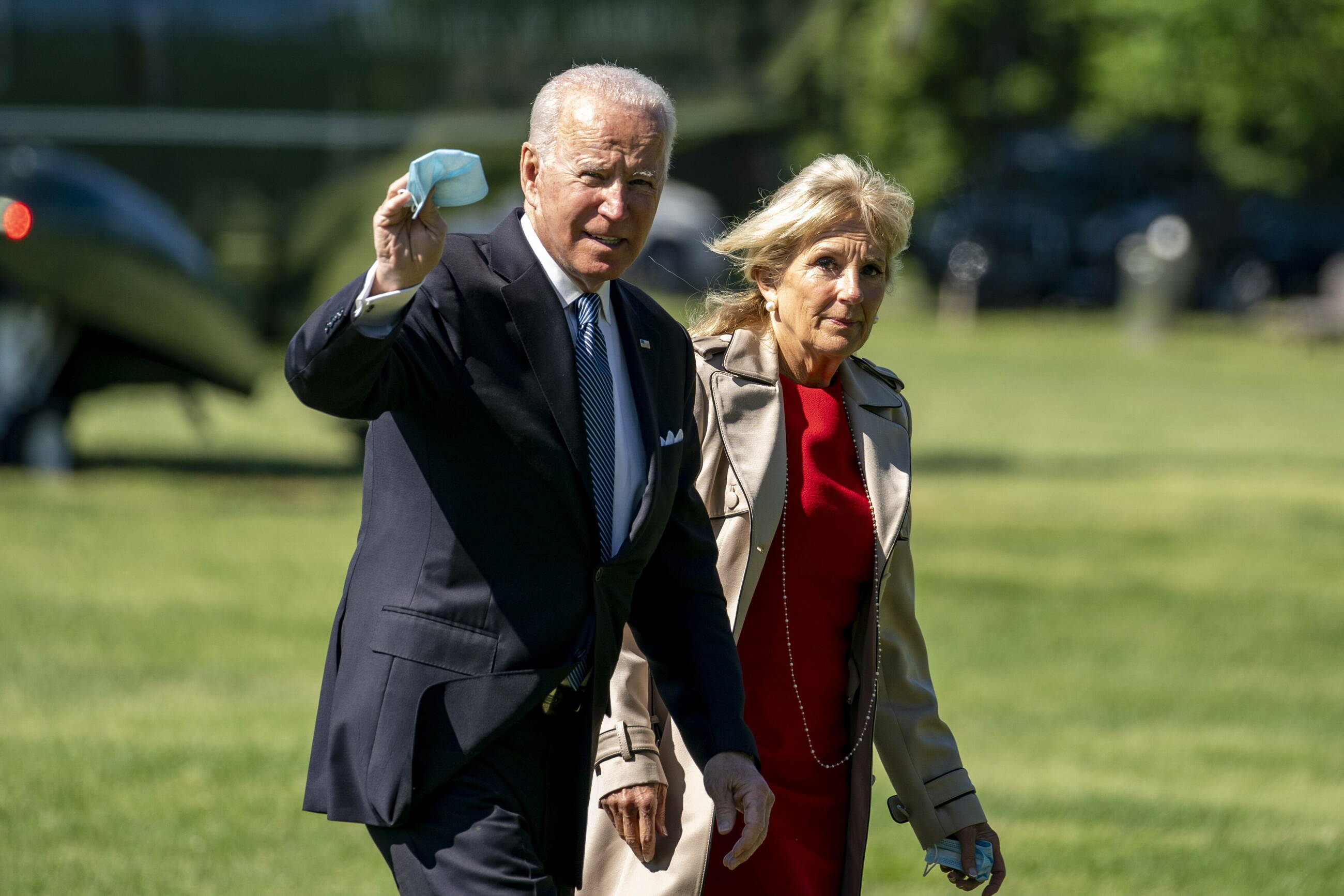 Prezydent USA Joe Biden i jego żona Jill Biden