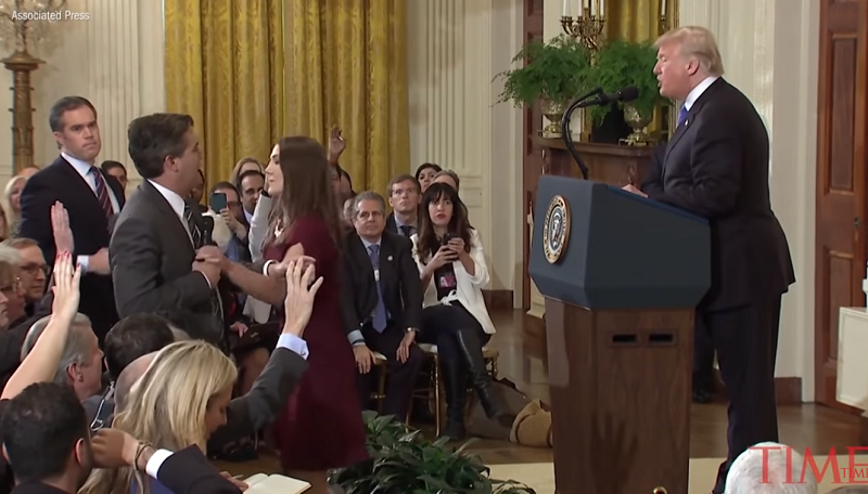 Dziennikarz CNN kontra Trump