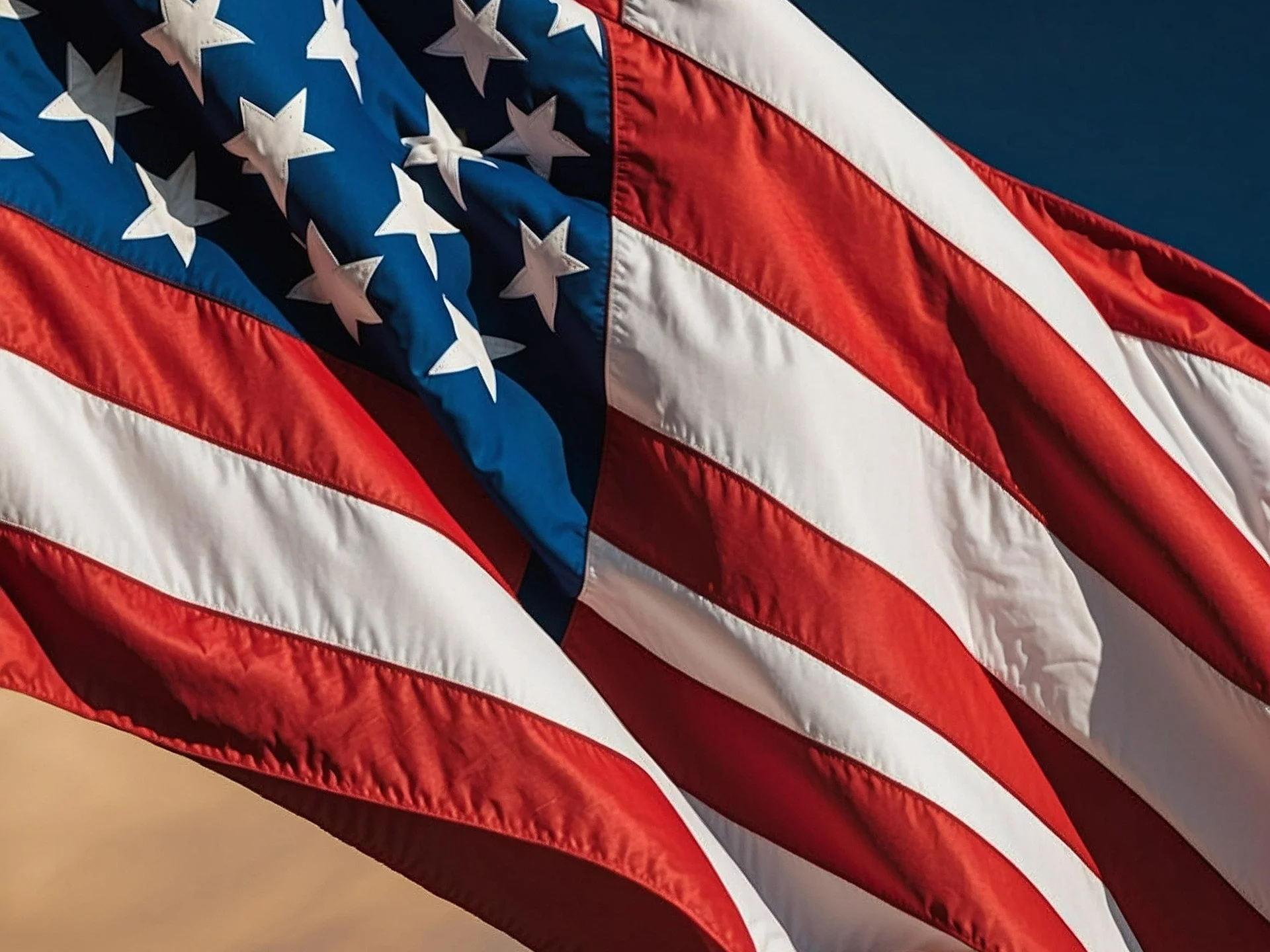 Flaga USA, zdjęcie ilustracyjne