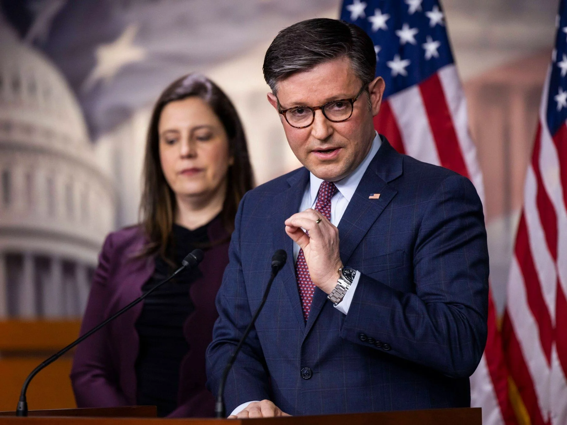 Mike Johnson on a historical  visit to the West Bank