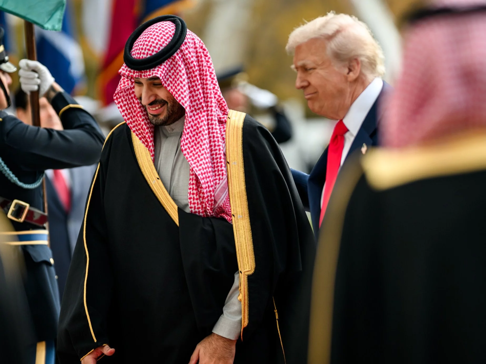 Prezydent USA Donald Trump i książę koronny Arabii Saudyjskiej Mohammed bin Salman Al Saud