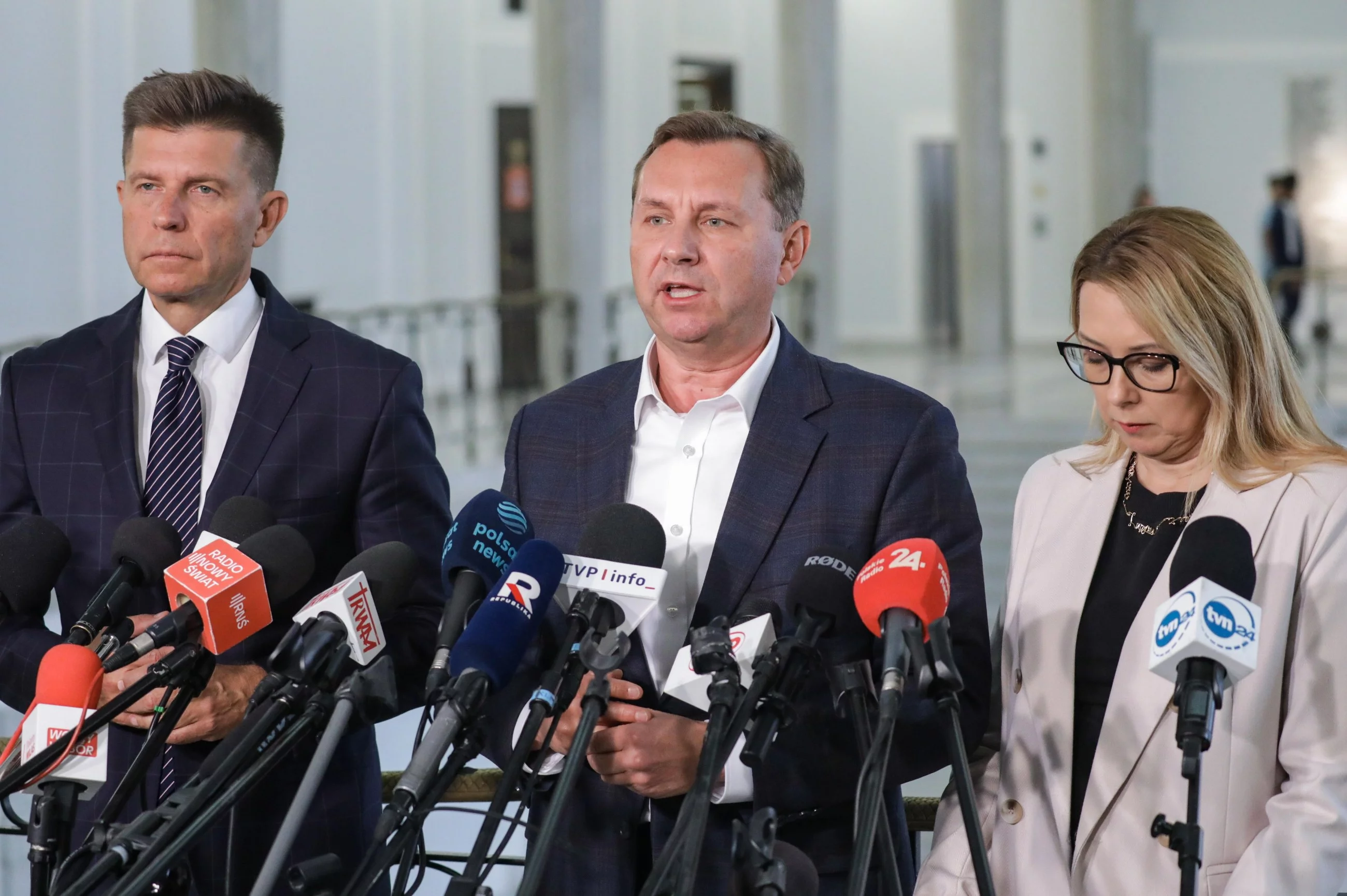 Rafał Komarewicz, Barbara Oliwiecka. Ryszard Petru