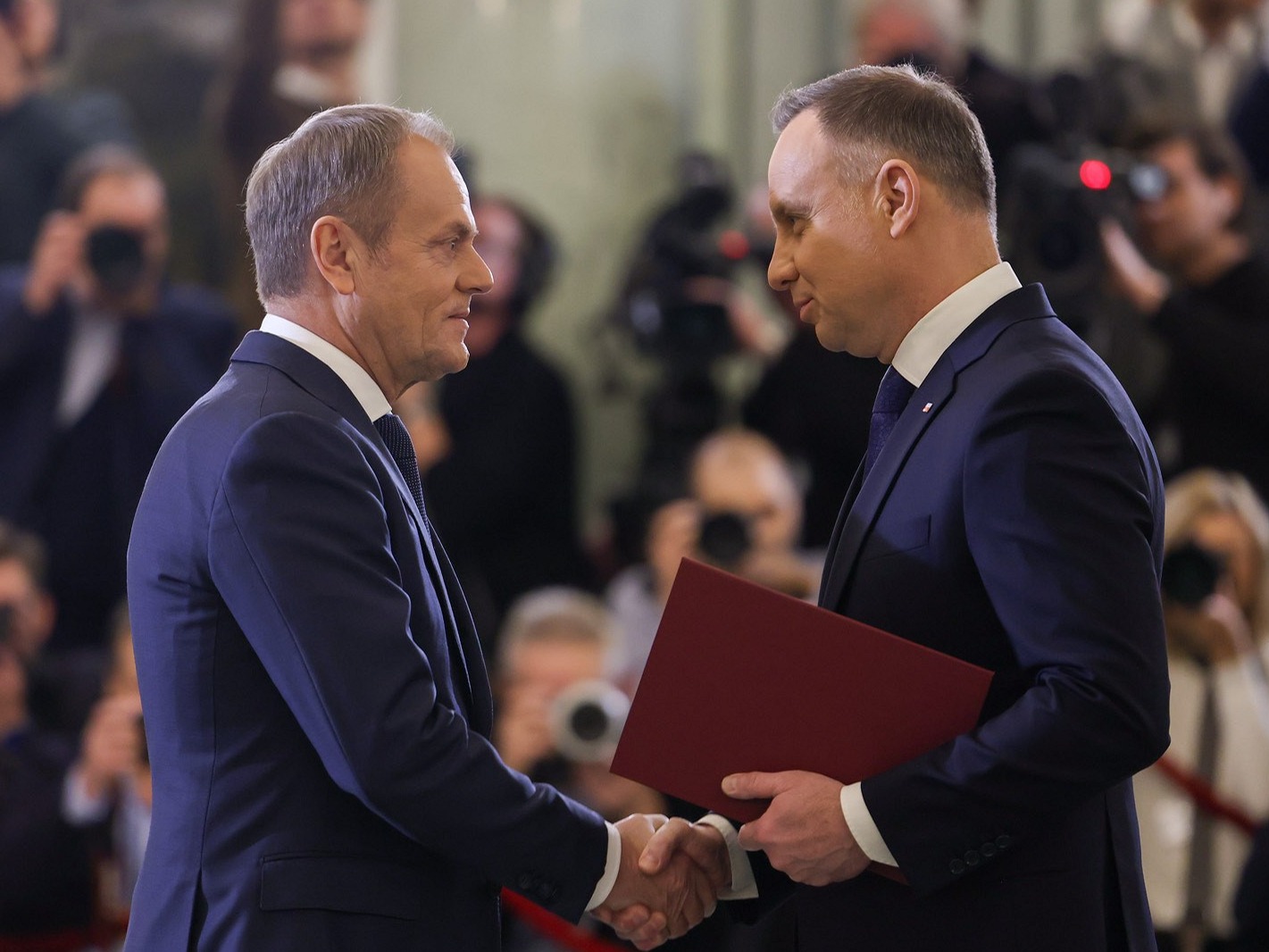 Prezydent Andrzej Duda i premier Donald Tusk