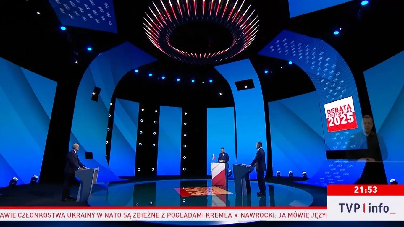 Debata między Rafałem Trzaskowskim a Karolem Nawrockim