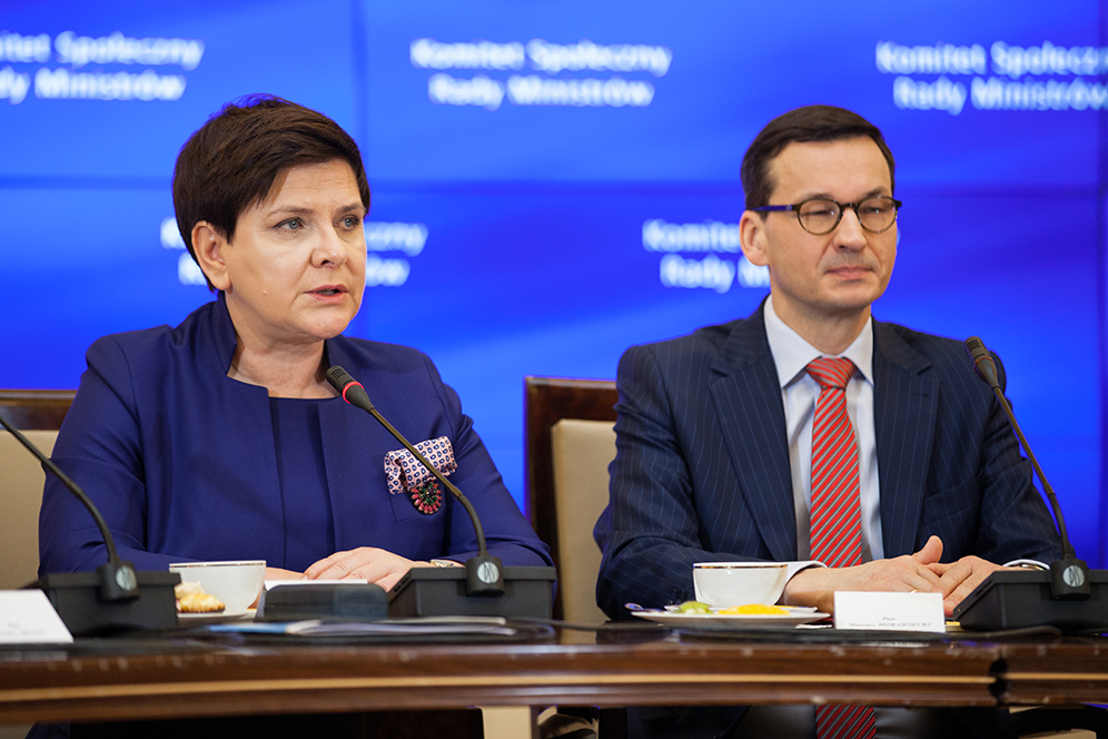 Beata Szydło i Mateusz Morawiecki