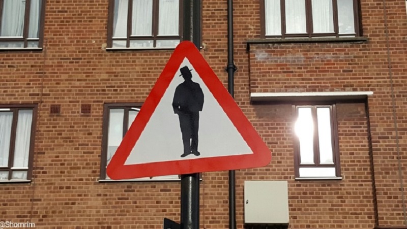 Znak "Uwaga na Żydów" w Londynie