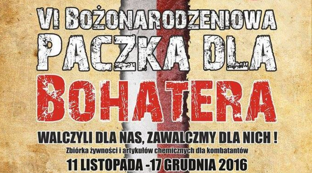 Plakat "Paczka dla bohatera"
