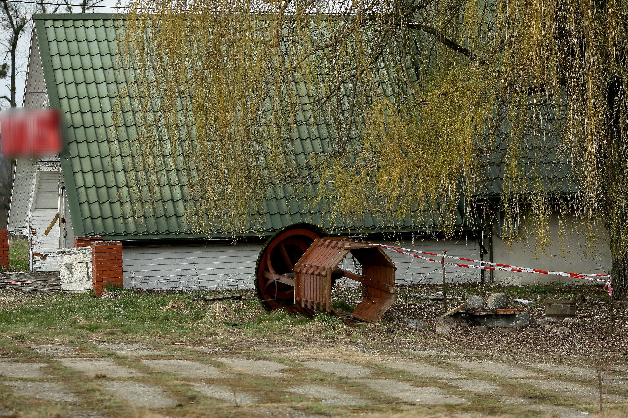 Miejsce znalezienia zwłok mężczyzny w miejscowości Bielowicko