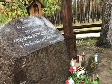 W Gogolicach odsłonięto kamień z okazji 100. rocznicy odzyskania niepodległości
