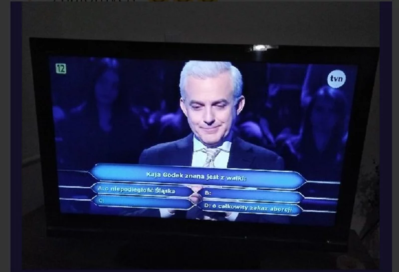 W "Milionerach" padło pytanie o Kaję Godek