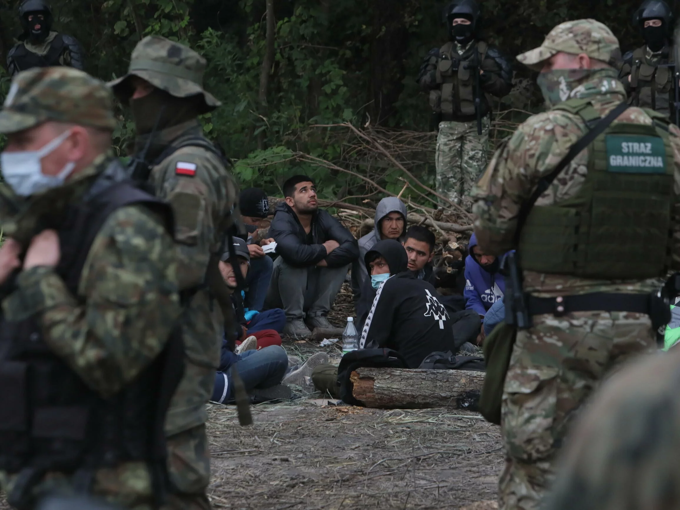 Migranci na granicy polsko-białoruskiej