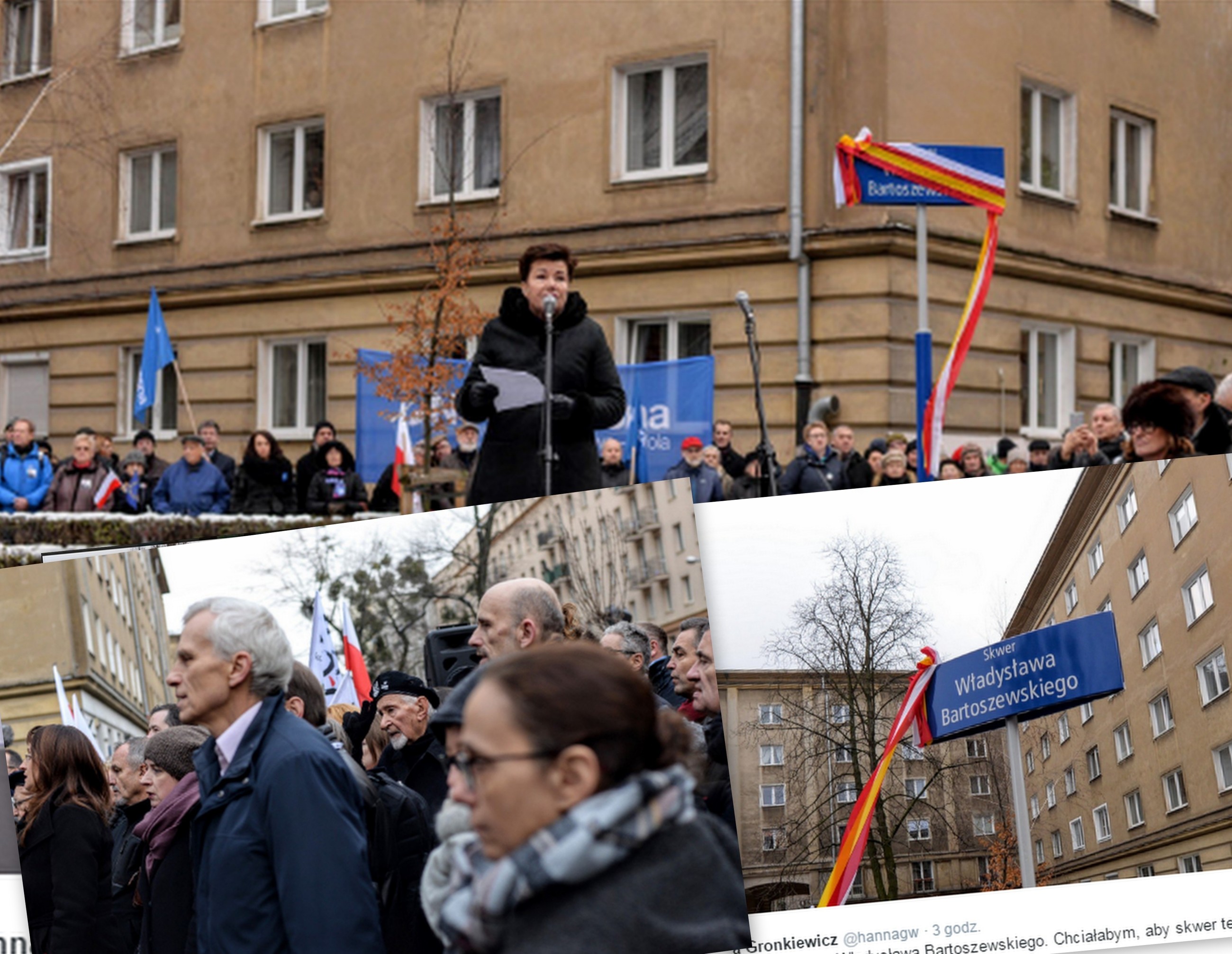 Odsłonięcie skweru im.Władysława Bartoszewskiego