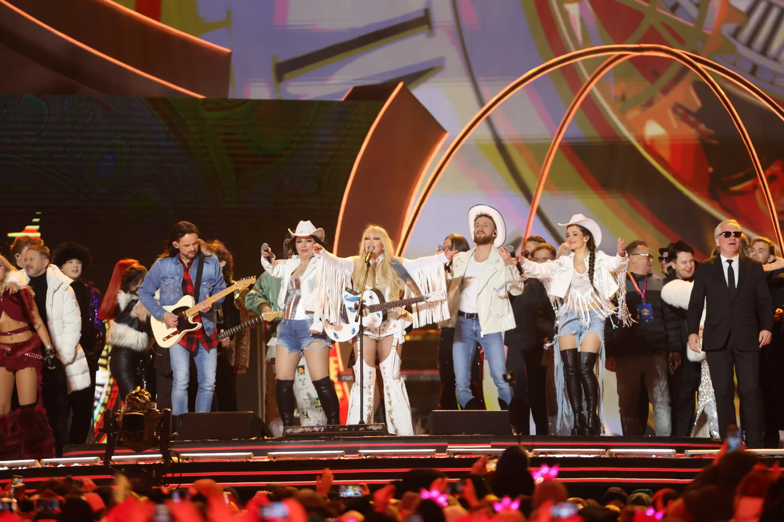 Maryla Rodowicz podczas "Sylwestra z Dwójką" pod katowickim Spodkiem