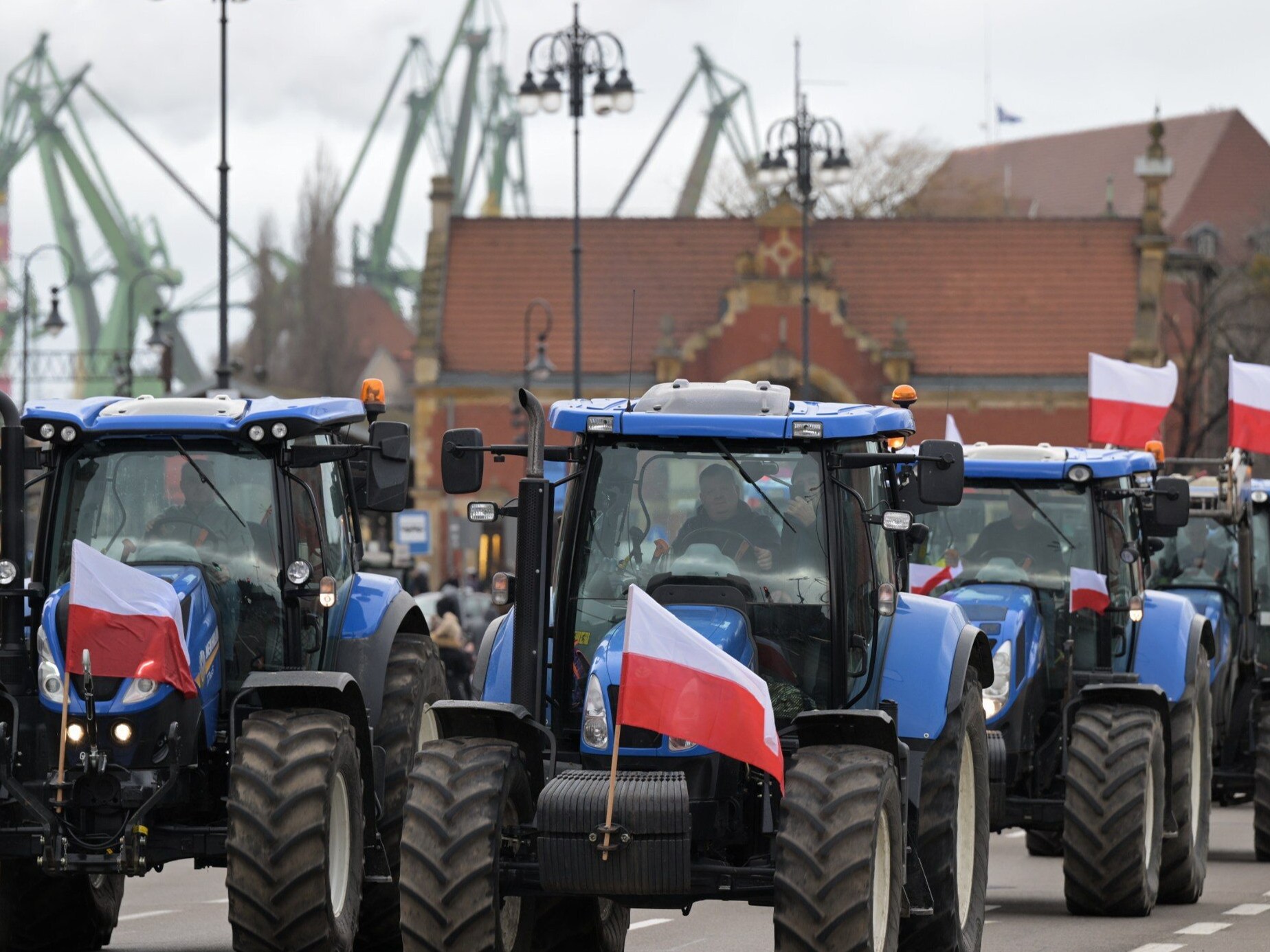 Protest rolników w Gdańsku