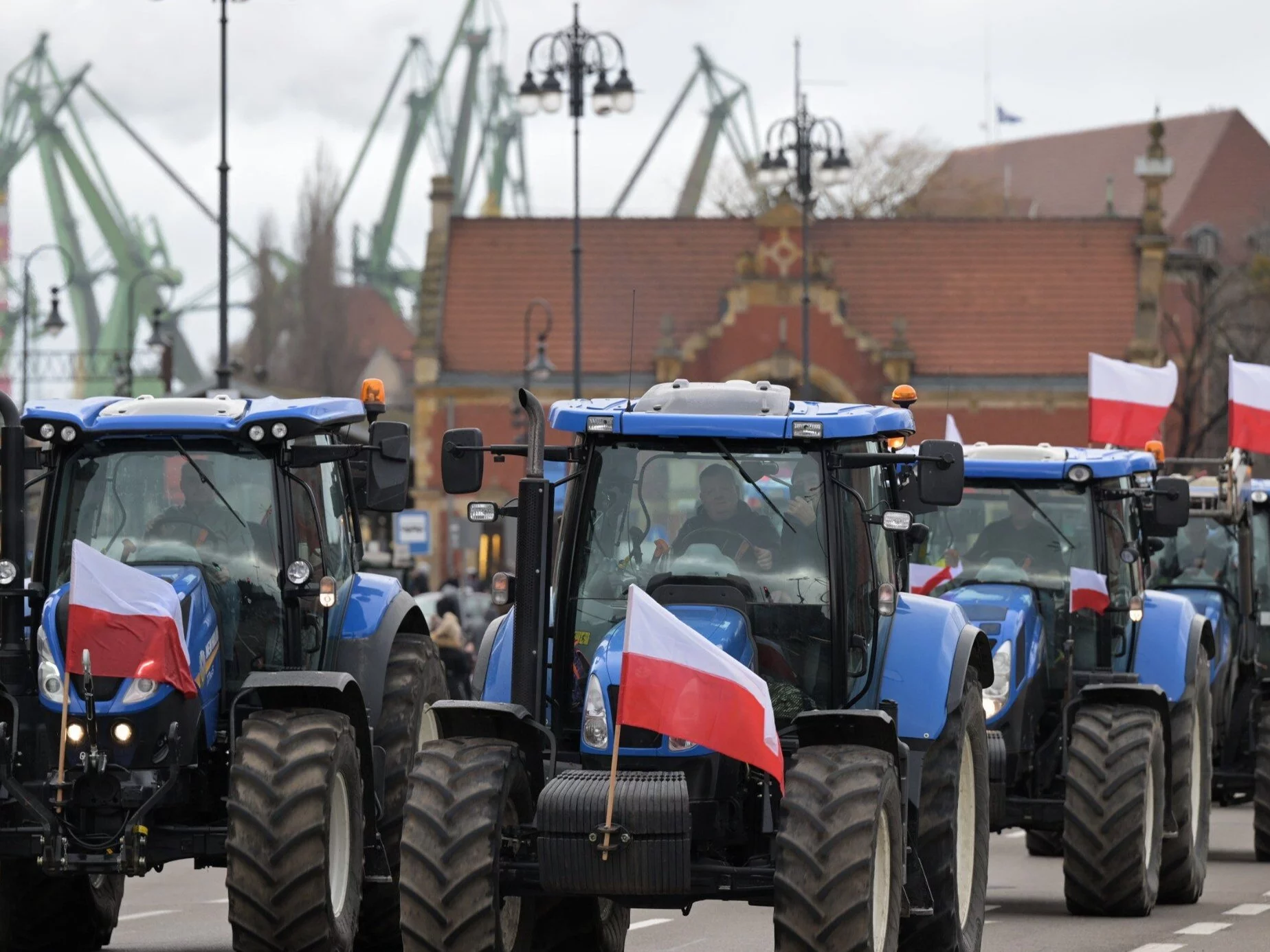 Protest rolników w Gdańsku