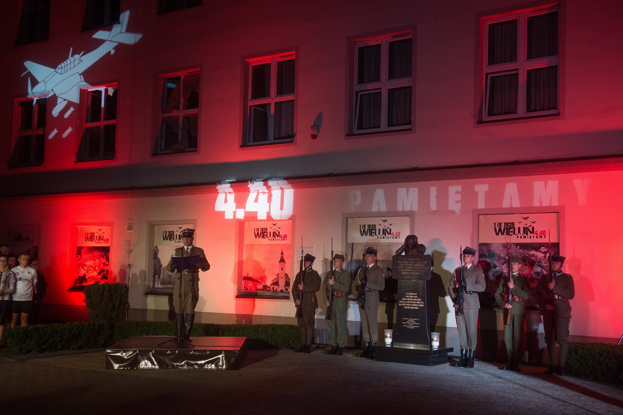 Uroczystości w 78. rocznicę wybuchu drugiej wojny światowej w Wieluniu.