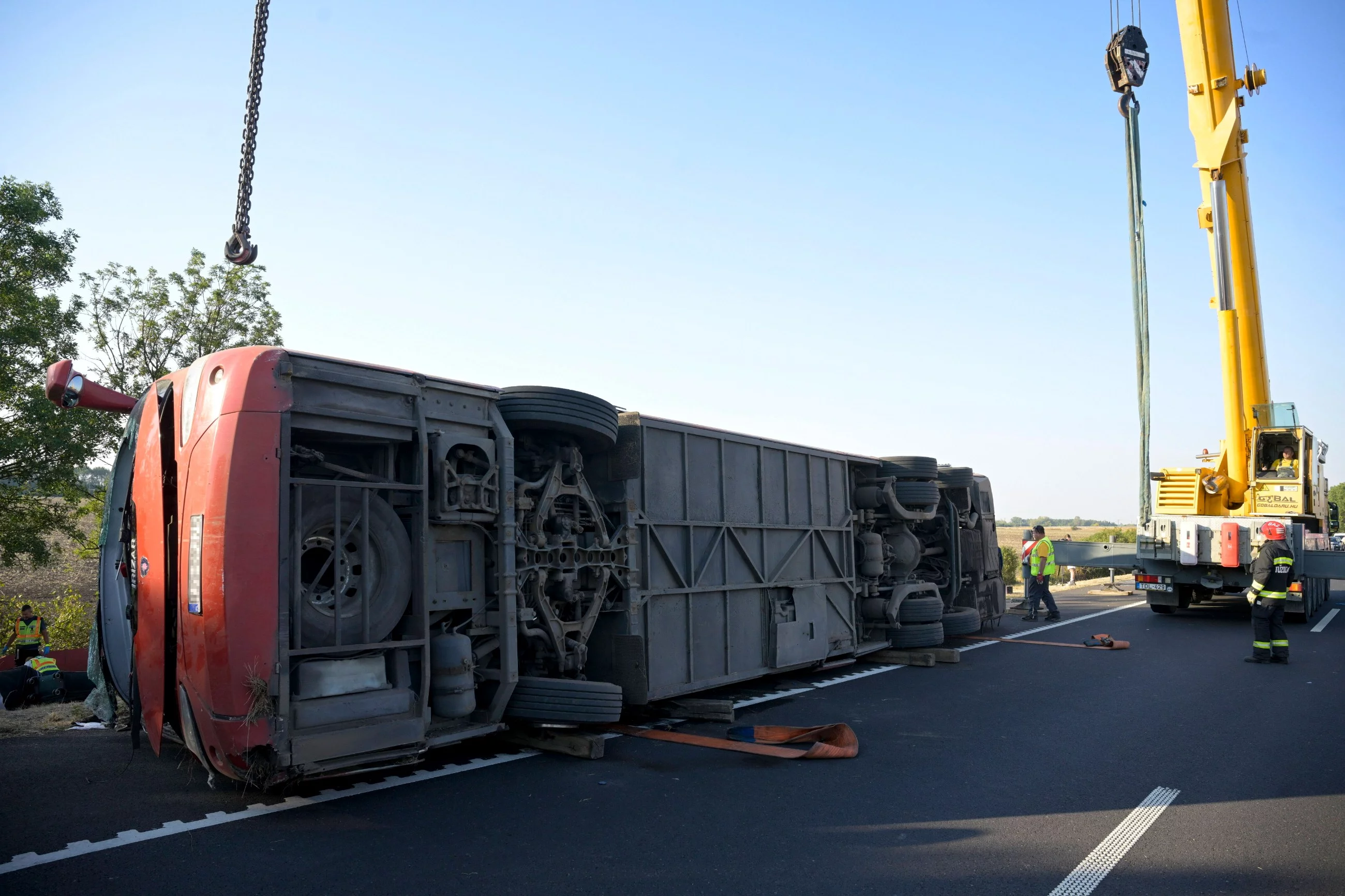 Wypadek polskiego autokaru na węgierskiej autostradzie