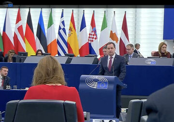 Waldemar Tomaszewski przemawia z trybuny PE podczas debaty o przyszłości Europy