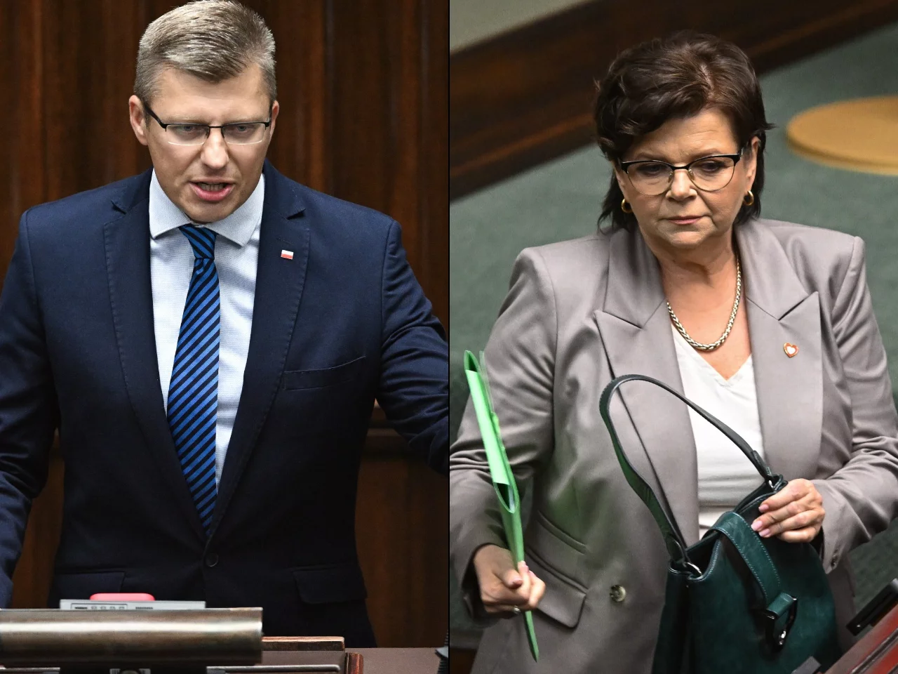 Marcin Warchoł i Izabela Leszczyna w Sejmie