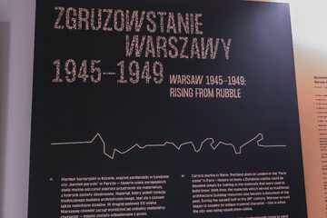 Warszawa, 01.04.2023. Wystawa "Zgruzowstanie Warszawy 1945–1949"