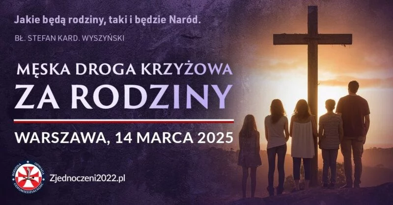 Męska Droga Krzyżowa za rodziny