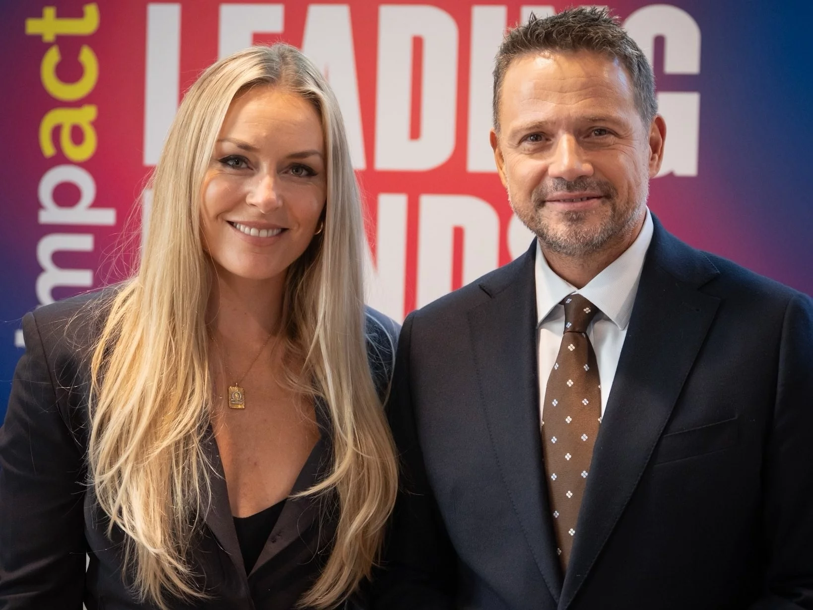 Rafał Trzaskowski i Lindsey Vonn