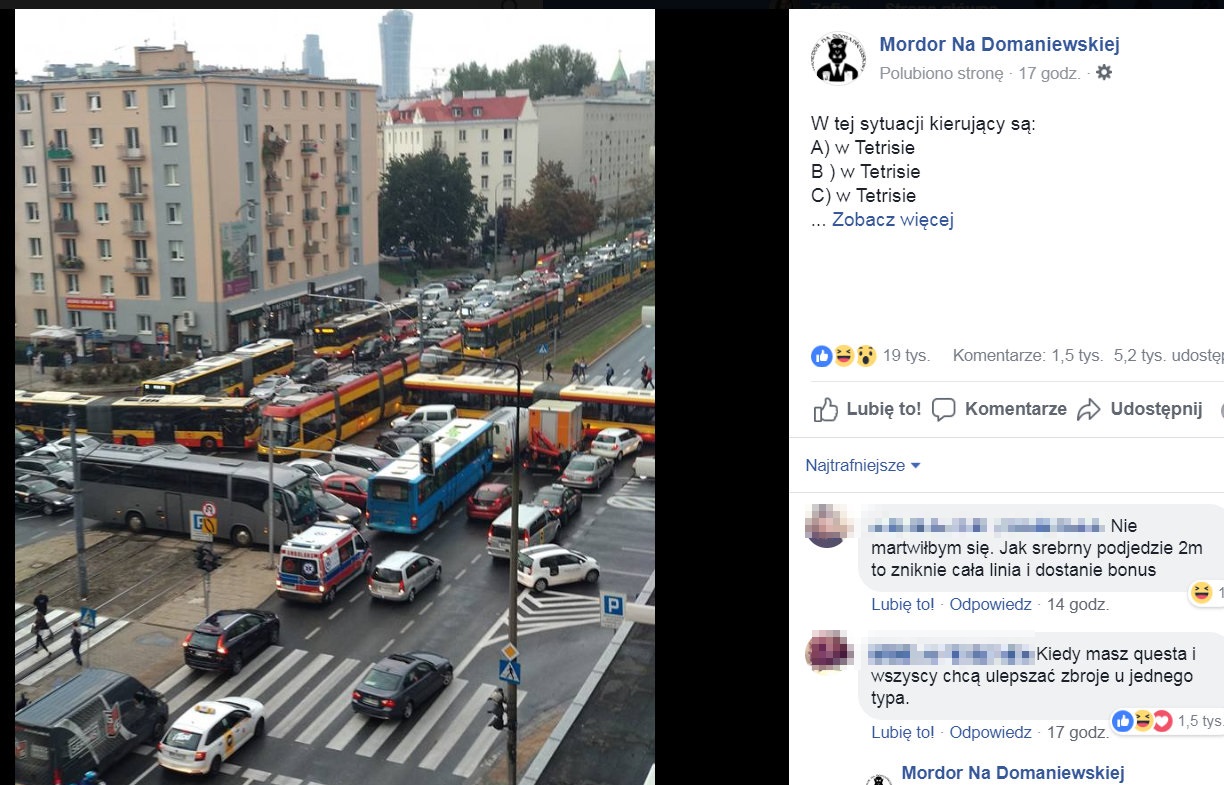 Awaria świateł na warszawskiej Ochocie