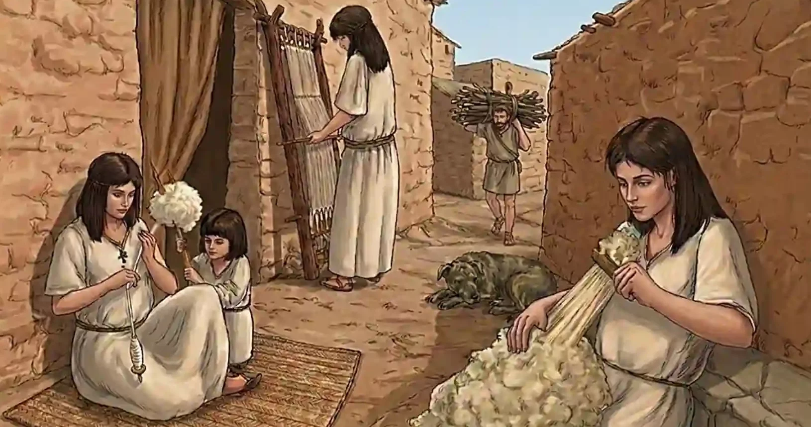 Rekonstrukcja warsztatu tkackiego z Cabezo Redondo