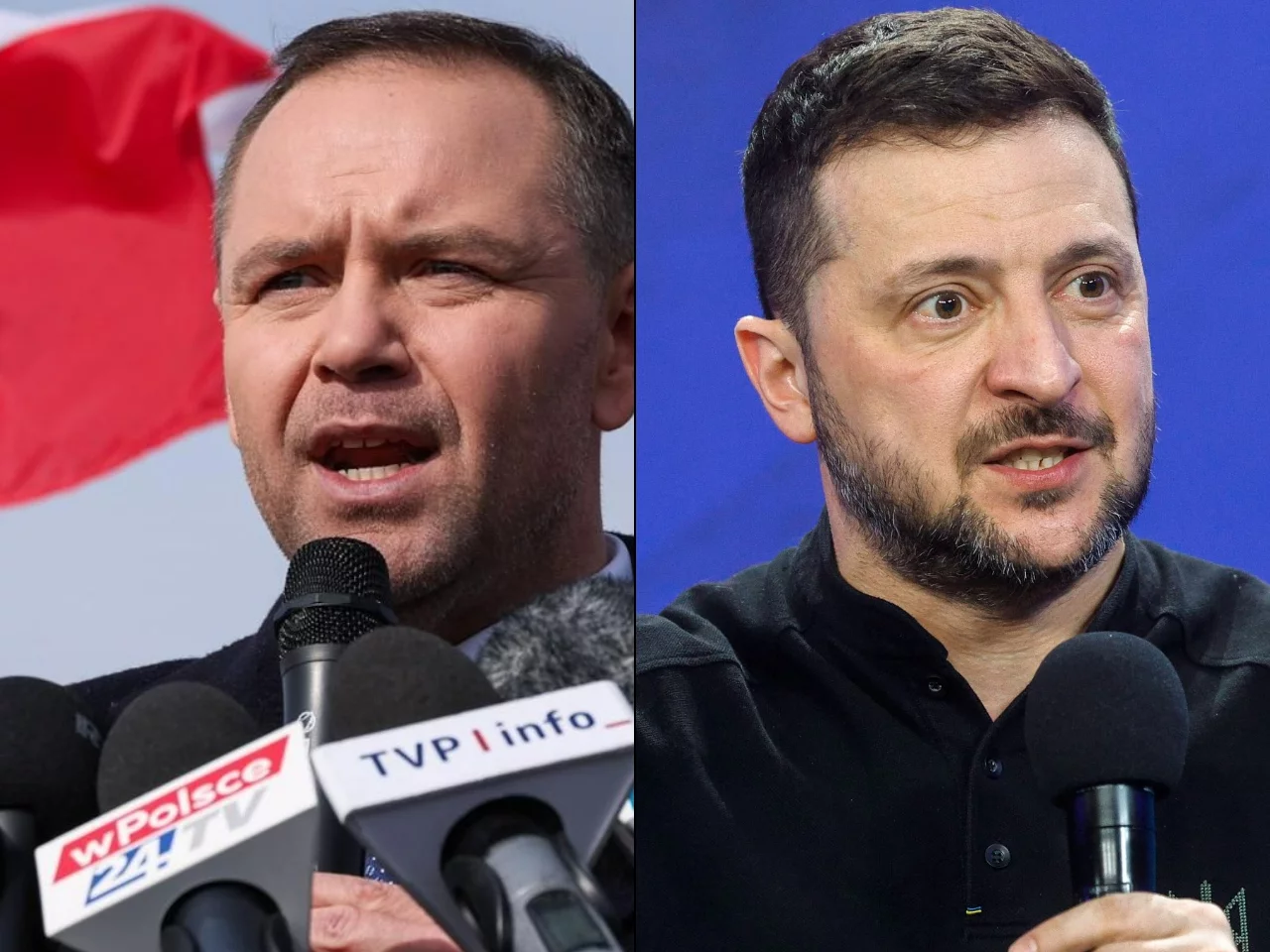 Karol Nawrocki i Wołodymyr Zełenski