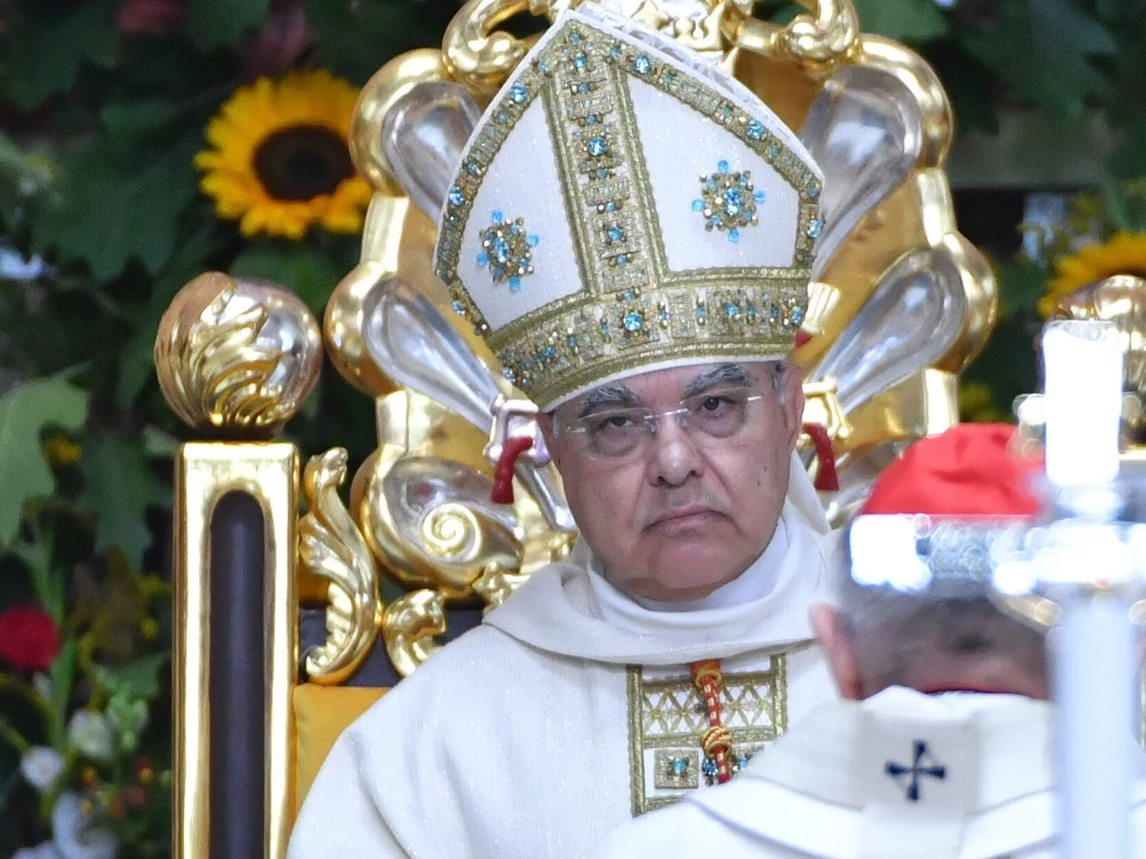 Prefekt Kongregacji Spraw Kanonizacyjnych kard. Marcello Semeraro podczas mszy beatyfikacyjnej kardynała Stefana Wyszyńskiego oraz matki Elżbiety Róży Czackiej