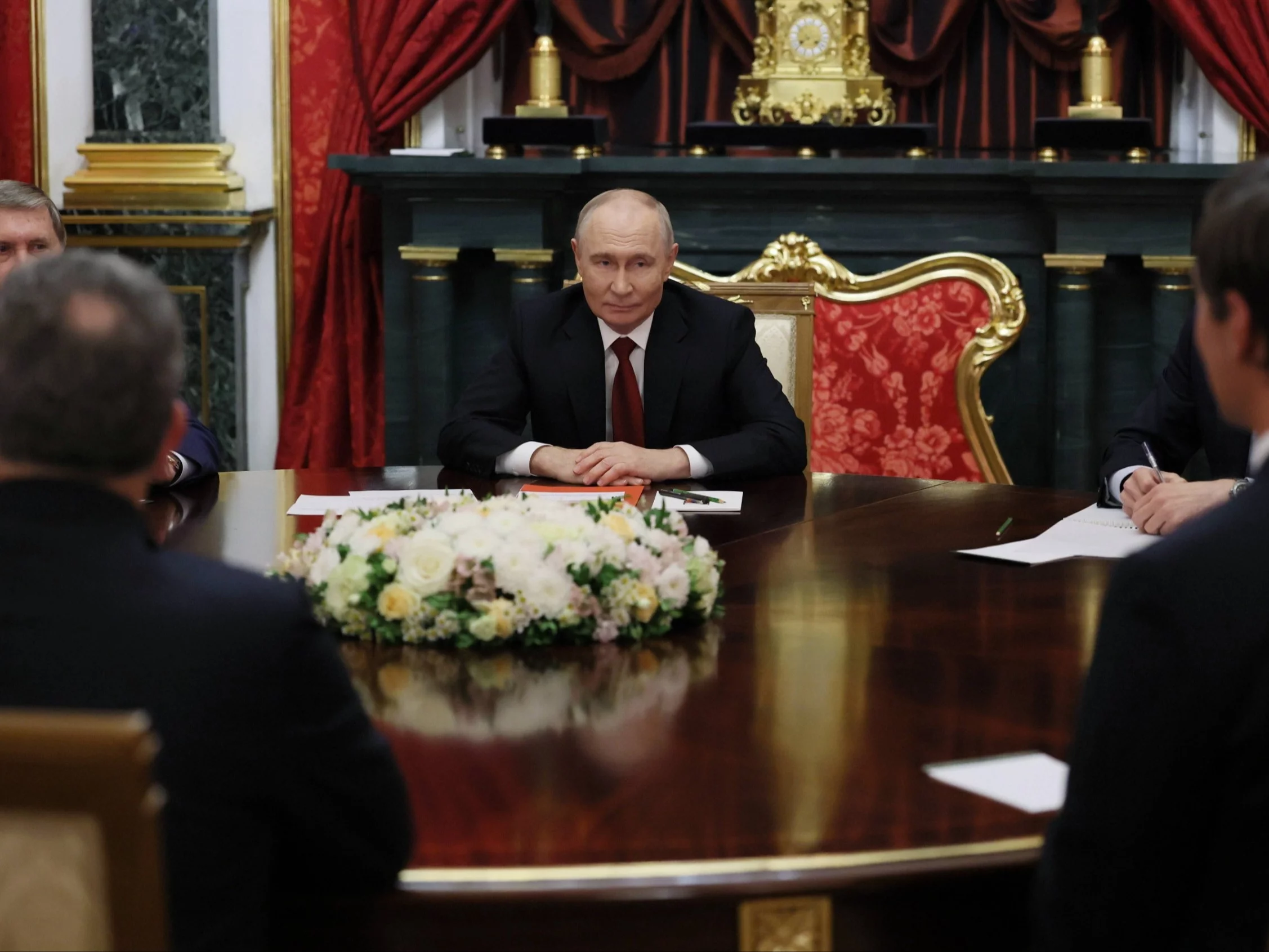 Władimir Putin na spotkaniu z wysłannikami Donalda Trumpa w Moskwie