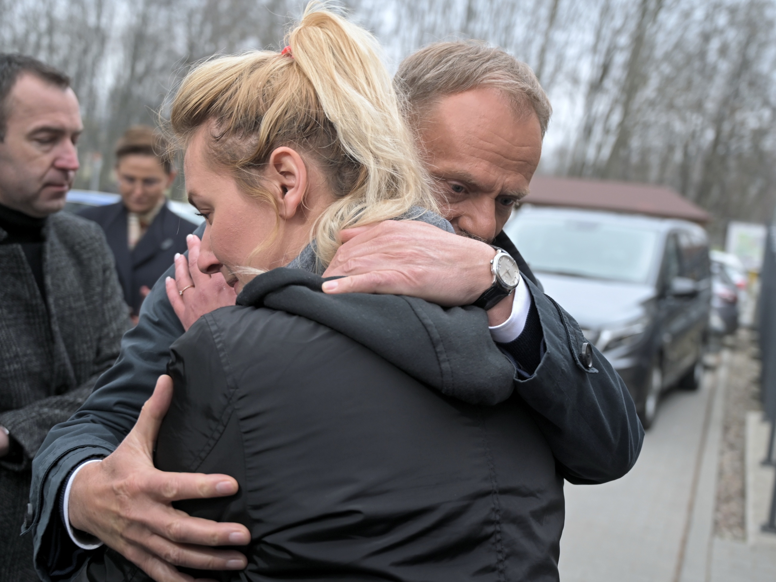 Donald Tusk i Hanna Mazur