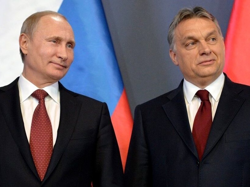 Prezydent Rosji Władimir Putin i premier Węgier Viktor Orban