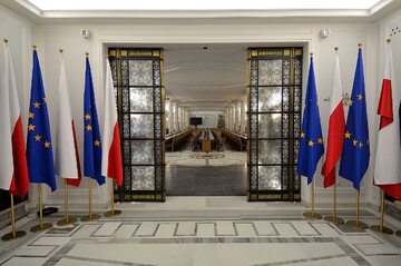Wejście do Sali Kolumnowej Sejmu