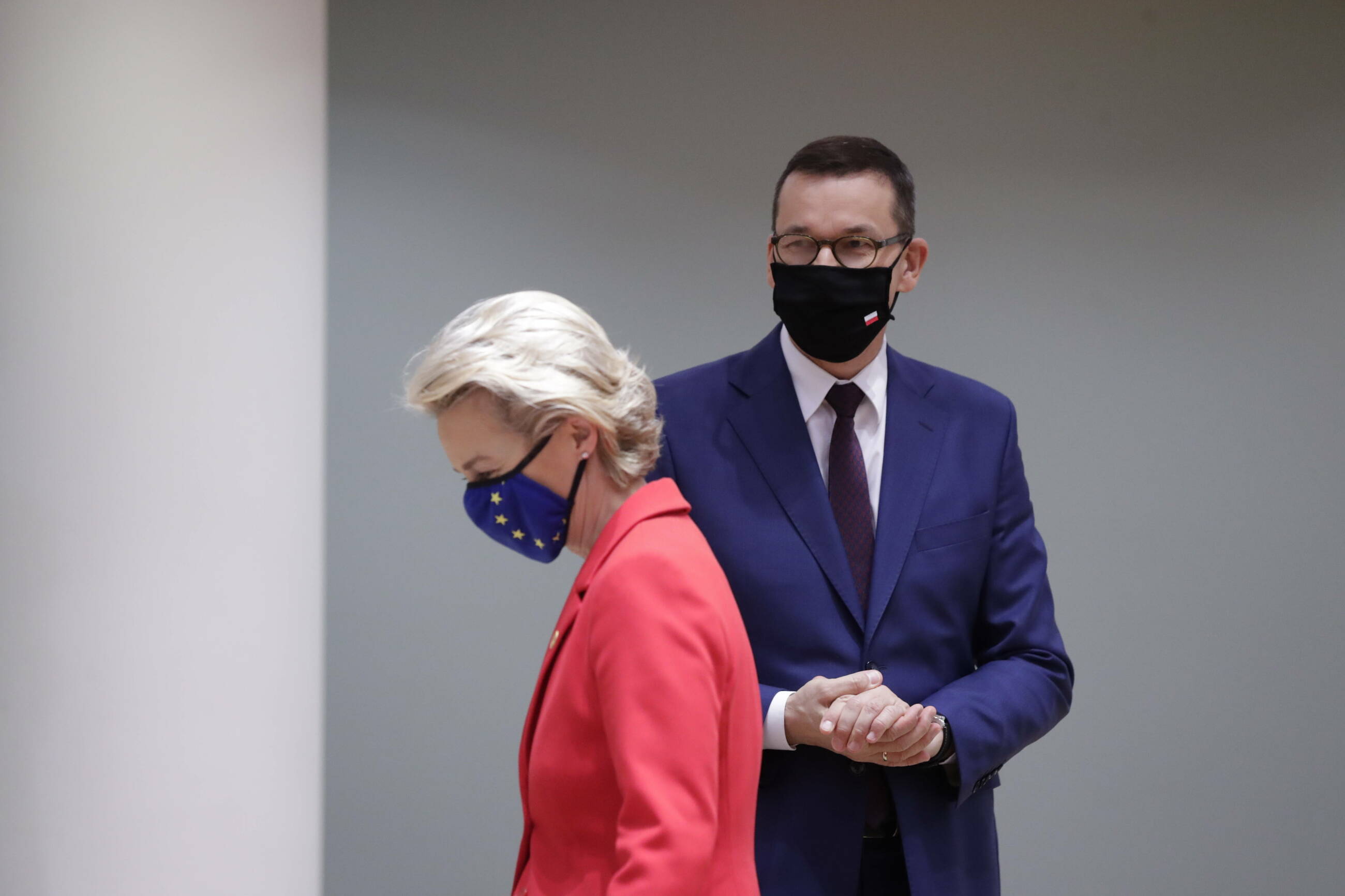 Szefowa KE Ursula von der Leyen i premier Mateusz Morawiecki