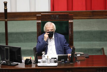Wicemarszałek Ryszard Terlecki podczas obrad Sejmu