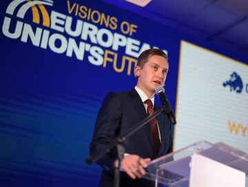 Wiceminister sprawiedliwości Sebastian Kaleta na międzynarodowej konferencji pt. "Wizje przyszłości Unii Europejskiej"