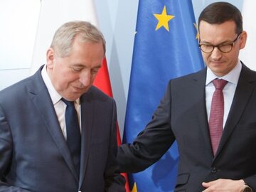 Wicepremier Henryk Kowalczyk i premier Mateusz Morawiecki