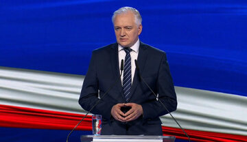Wicepremier Jarosław Gowin podczas prezentacji Nowego Ładu