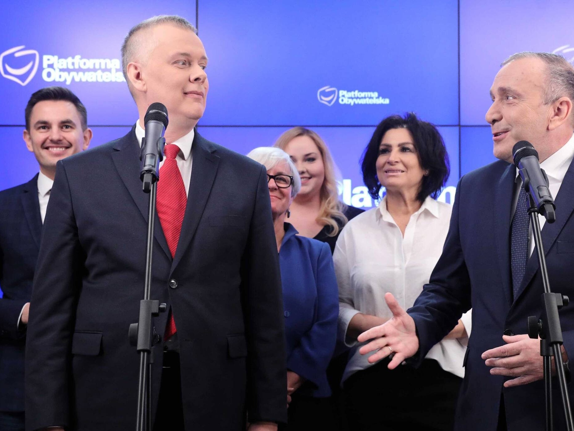 Tomasz Siemoniak (L) i Grzegorz Schetyna (P)