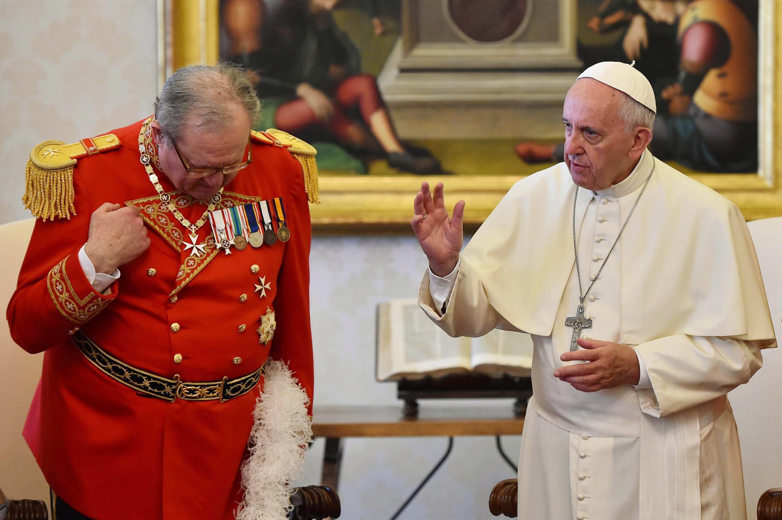 Robert Matthew Festing i papież Franciszek