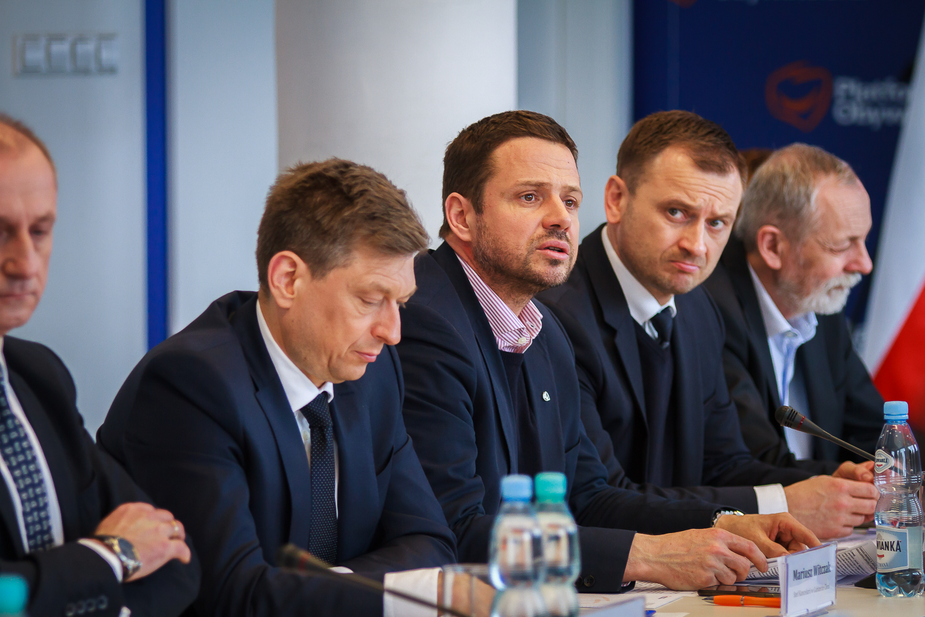 Rafał Trzaskowski na posiedzeniu Gabinetu Cieni PO