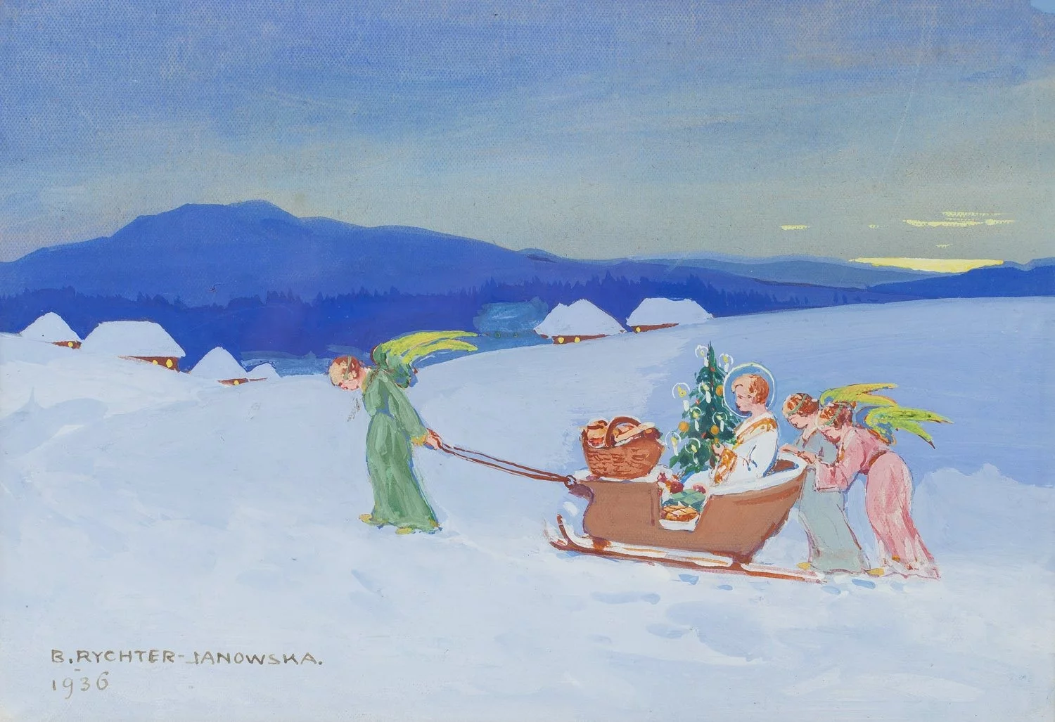 Bronisława Rychter-Janowska, Wieczór wigilijny 1936