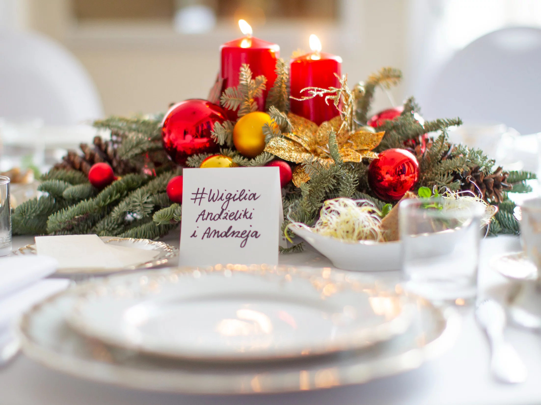 Wigilijny talerz dla Andżeliki Borys i Andrzeja Poczobuta