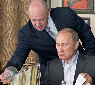 Władimir Putin i jego kucharz Jewgienij Wiktorowicz Prigożyn