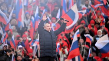 Władimir Putin na "Koncercie dla świata bez nazizmu"